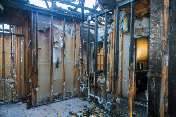 Professional Emergency Fire Cleanup technician working in Lockport, IL